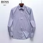 chemise hugo boss en solde rayure stripe gray